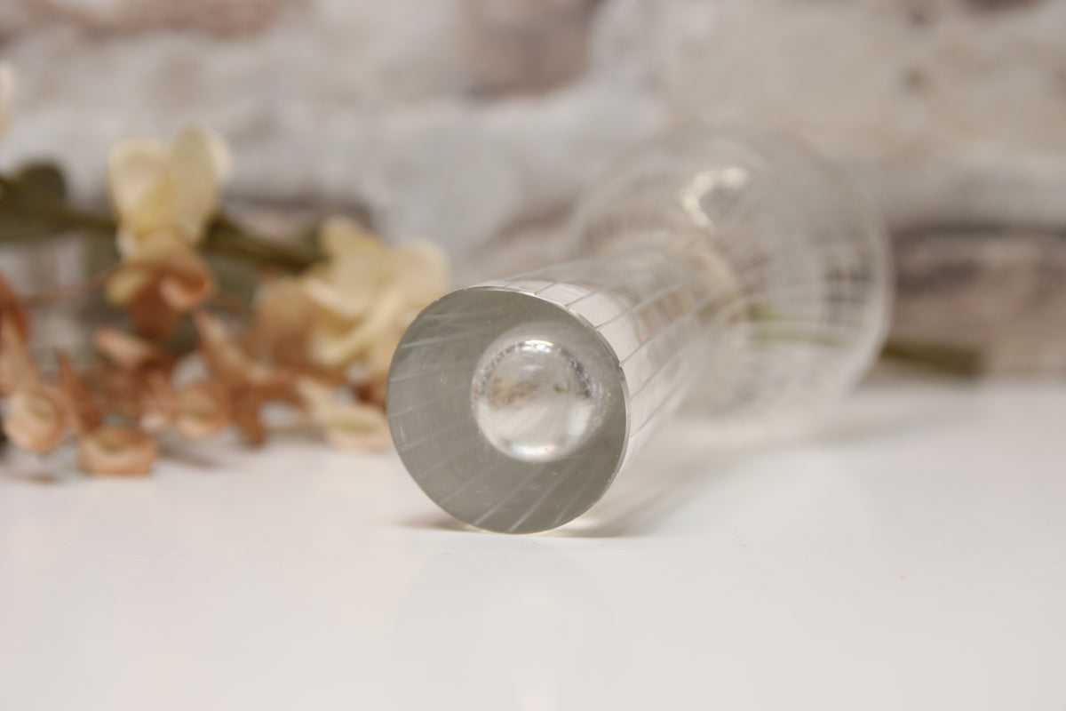 Iittala Viivahiottu Taidelasimaljakko 3520 Tapio Wirkkala