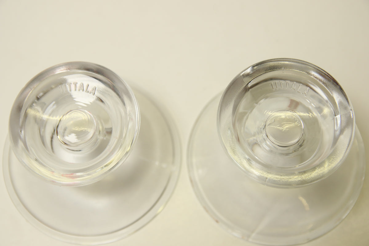 Iittala Kartio kirkkaat kynttilänjalat 2kpl