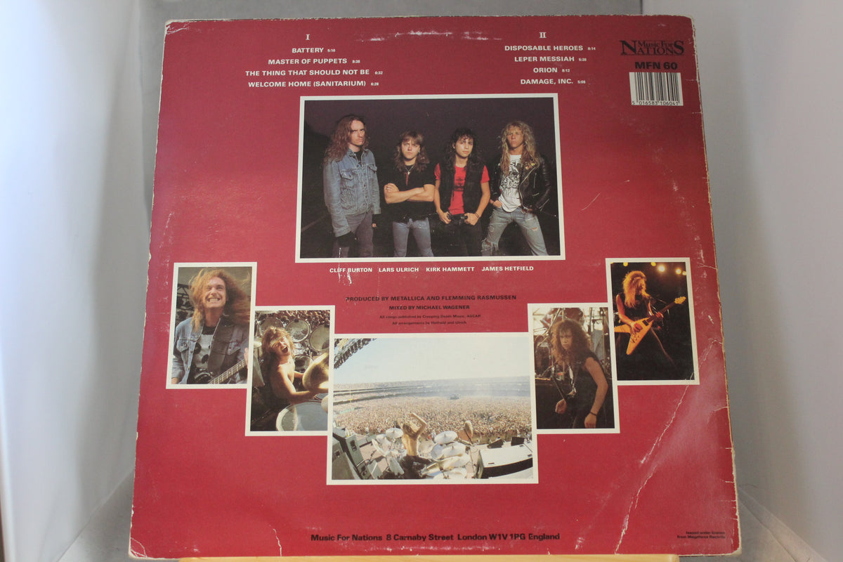 Metallica Master of Puppets lp-levy