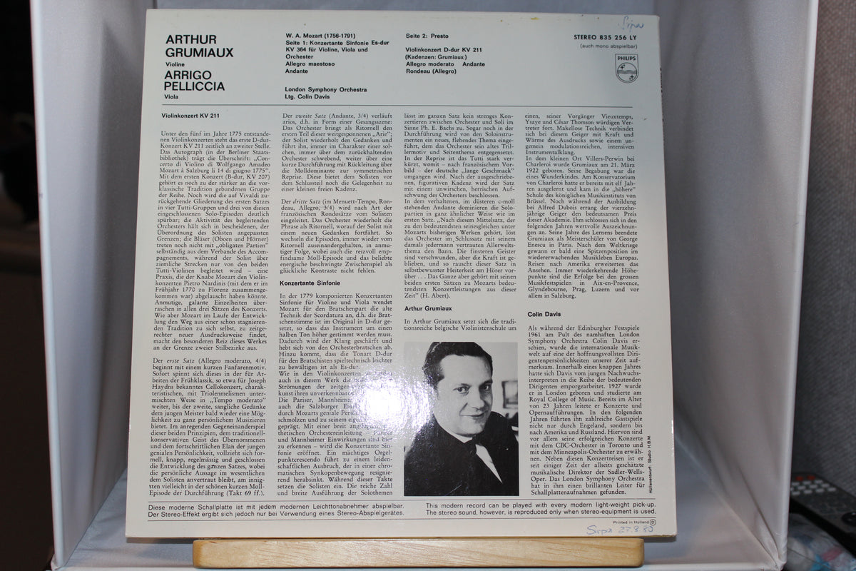 Arthur Grumiaux Mozart K711 ja K364