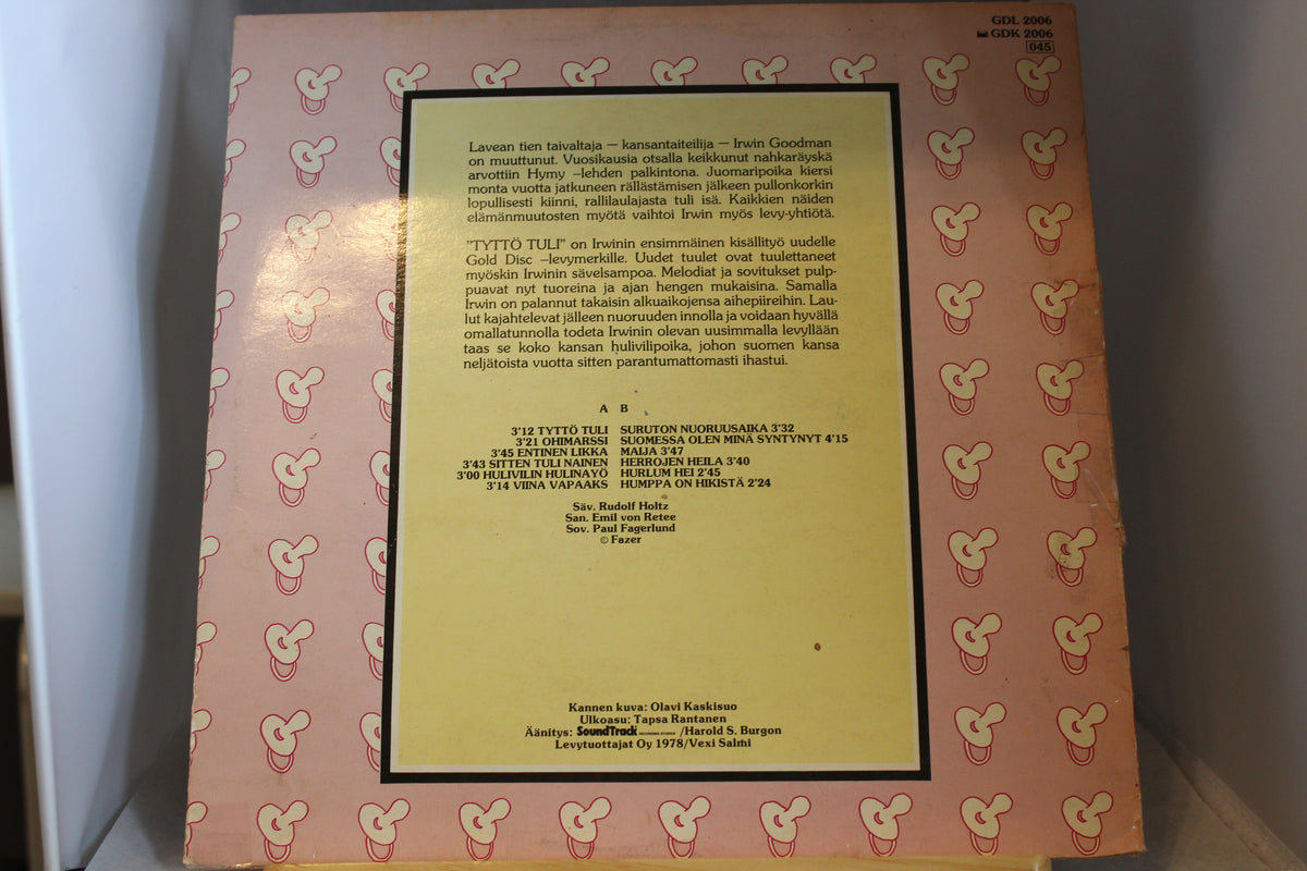 Irwin Goodman Tyttö tuli lp-levy