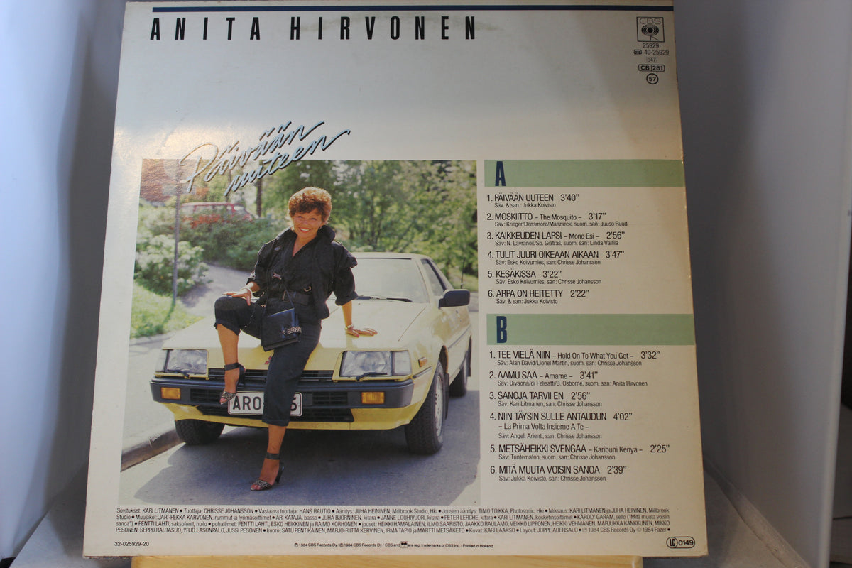 Anita Hirvonen Päivään uuteen lp-levy