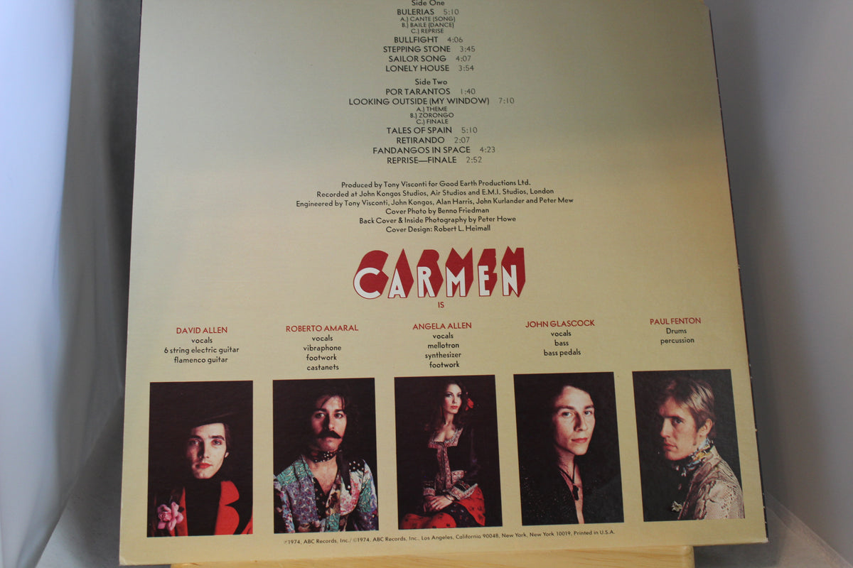 Carmen Fandangos in space lp-levy