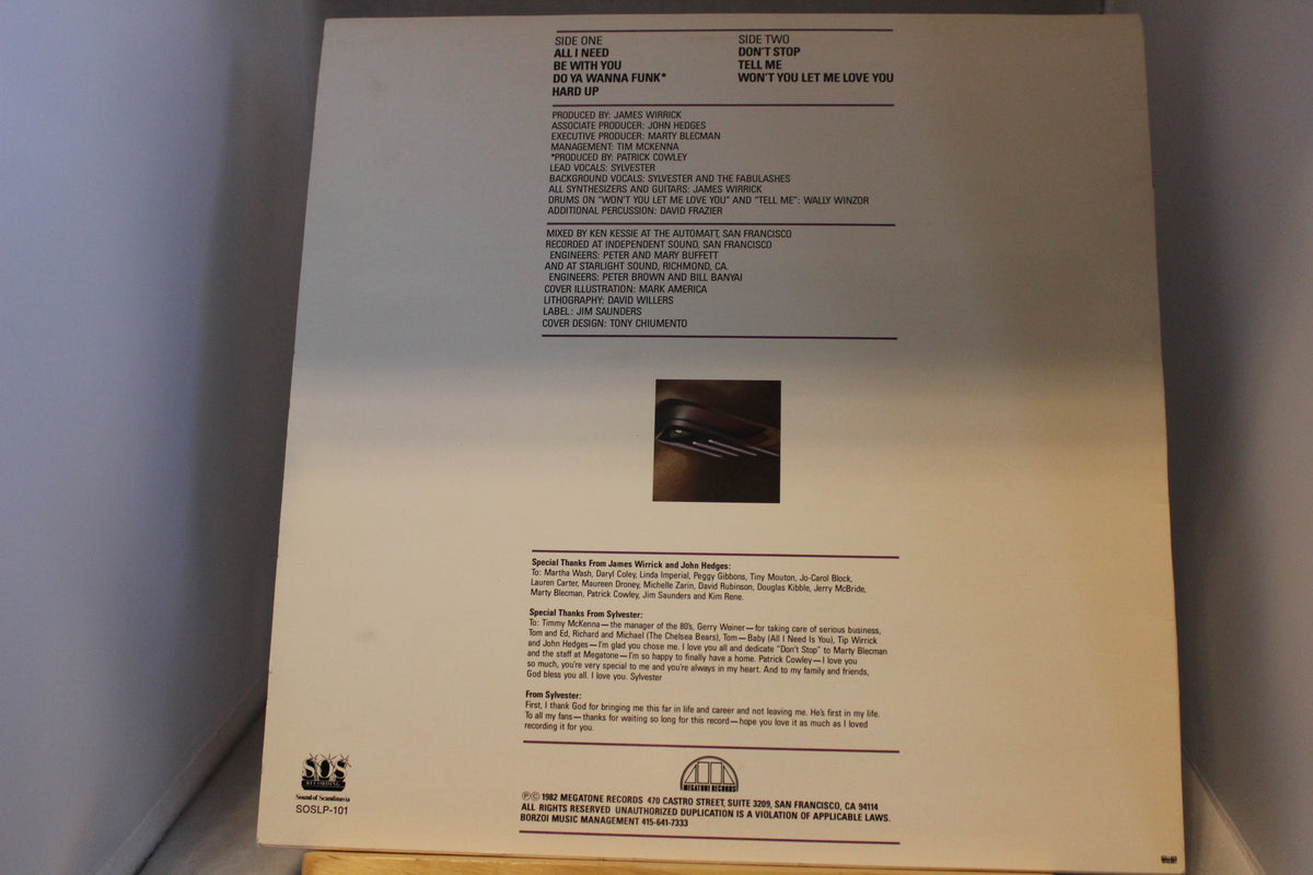 Sylvester All i need lp-levy