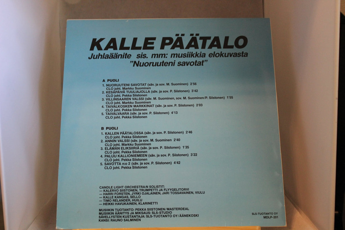 Kalle Päätalo Juhlaäänite Sis mm Nuoruuteni savotat lp - levy - Asadon AarteetLp - levyt
