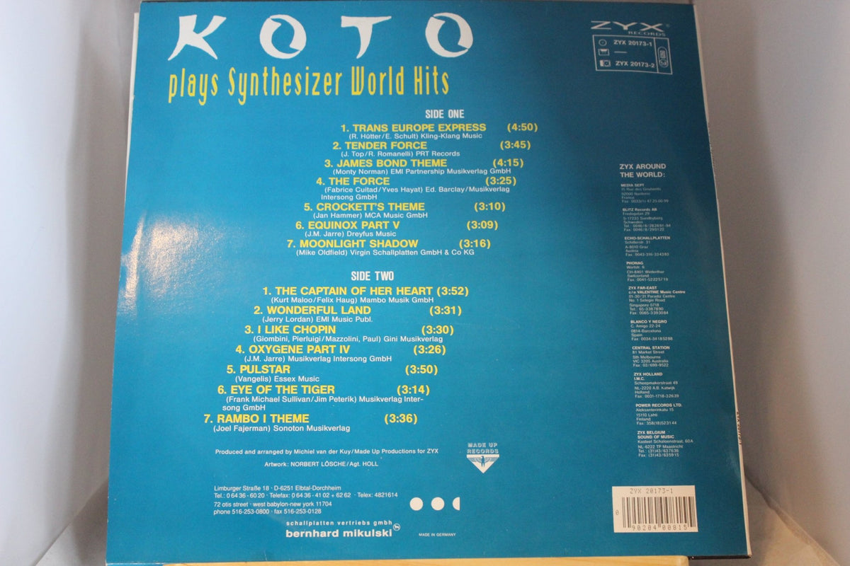 Koto Synthesizer world hits lp - levy - Asadon AarteetLp - levyt