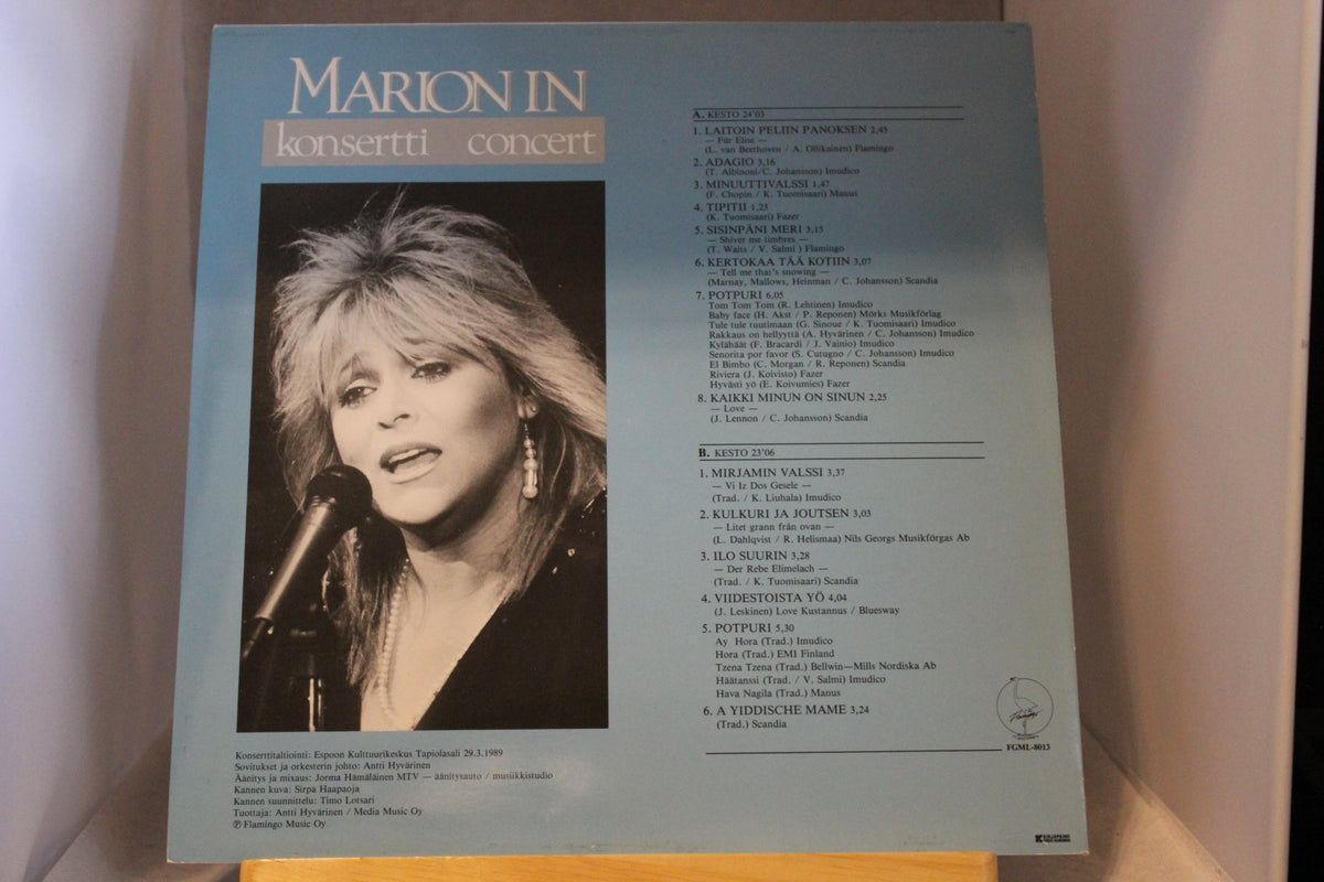 Marionin konsertti lp - levy - Asadon AarteetLp - levyt