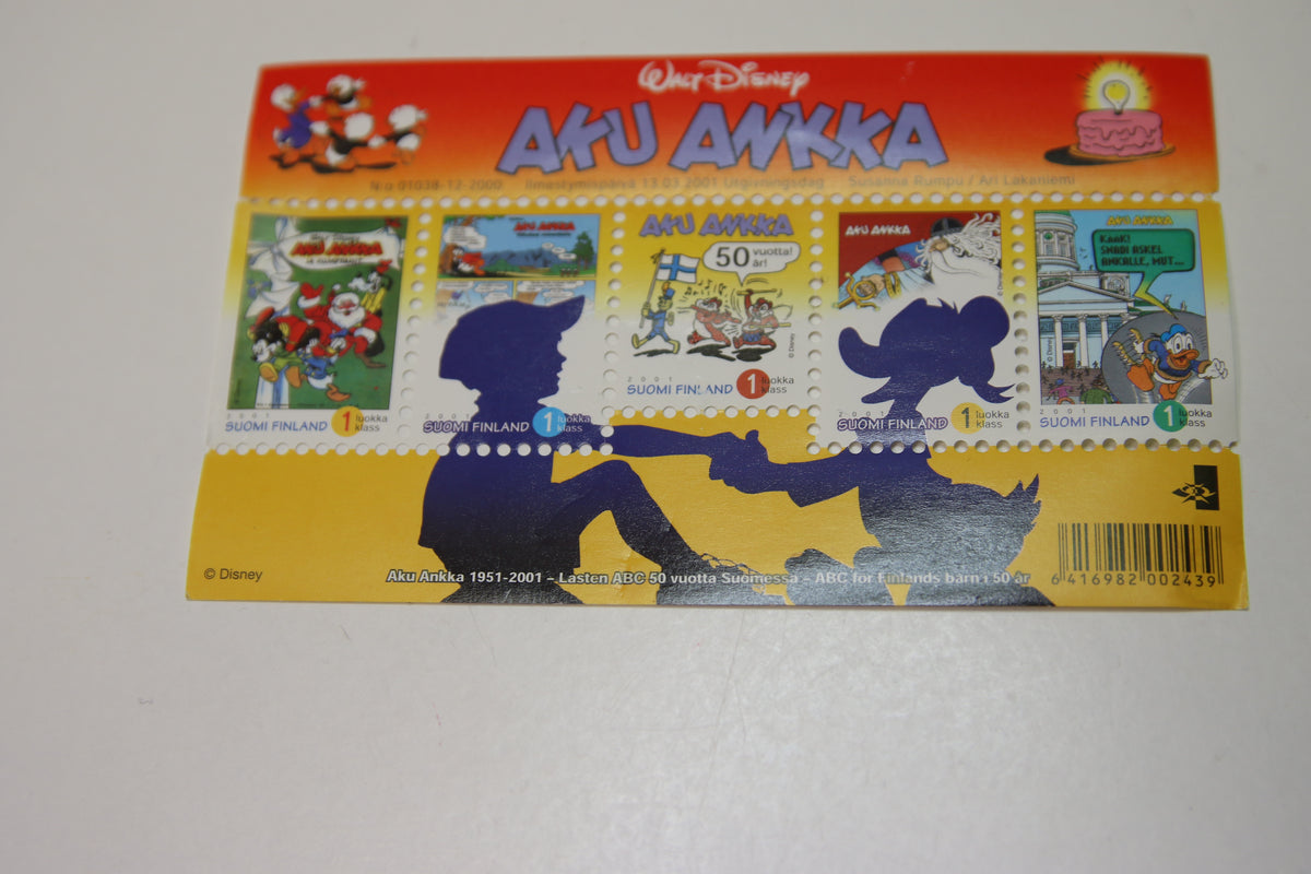 Aku Ankka postimerkit 1951-2001