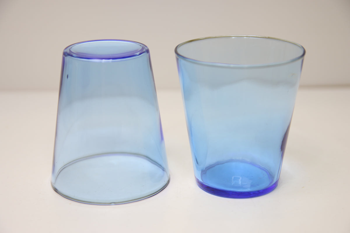Riihimäen lasi Viola juomalasi 85mm sininen