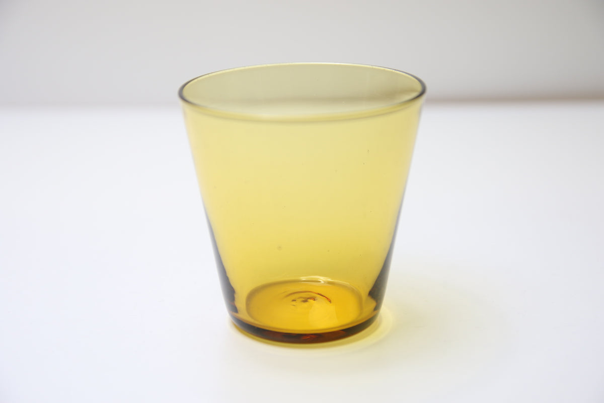 Riihimäen lasi Viola juomalasi ruskea/keltainen