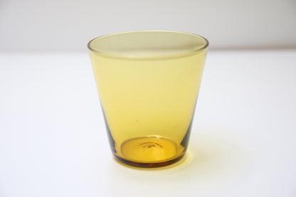 Riihimäen lasi Viola juomalasi ruskea/keltainen