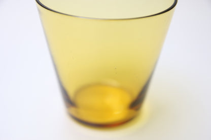 Riihimäen lasi Viola juomalasi ruskea/keltainen