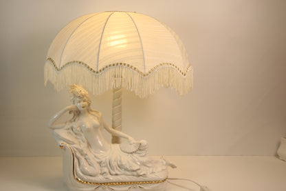 Vintage Pöytävalaisin Capodemonte tyylinen