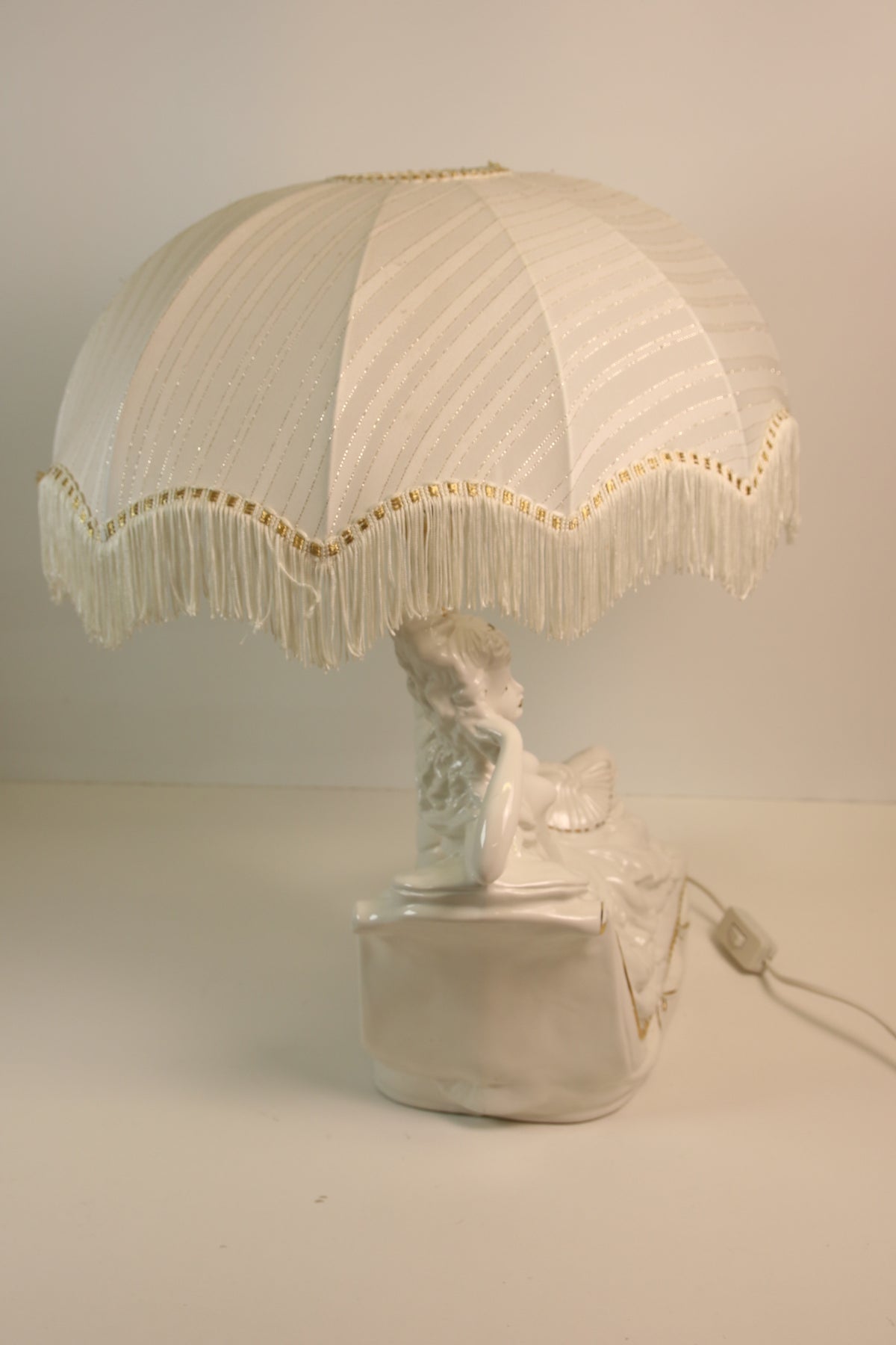 Vintage Pöytävalaisin Capodemonte tyylinen