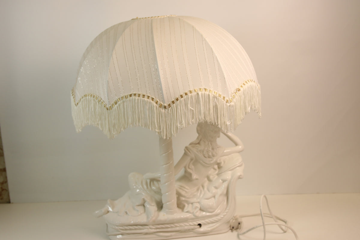 Vintage Pöytävalaisin Capodemonte tyylinen