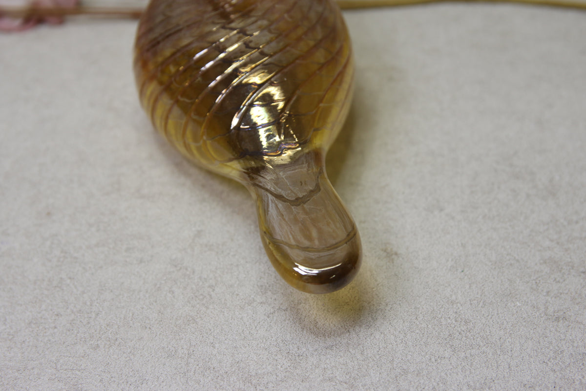 Iittala Karjalan Kultakäkönen lasilintu Oiva Toikka