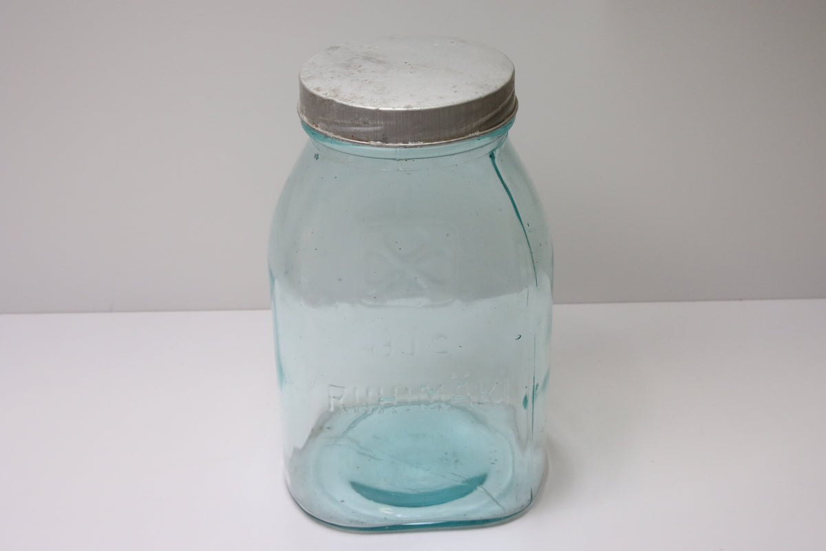 Riihimäen lasi Neliapila Lasipurkki/tölkki 2l