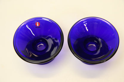 Iittala Kartio kynttilänjalat 2kpl tummansininen