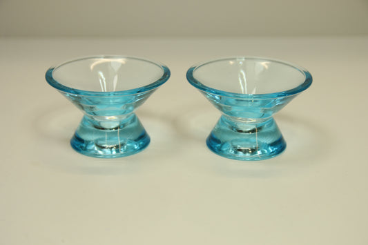 Iittala Kartio vaaleansiniset kynttilänjalat (2kpl)