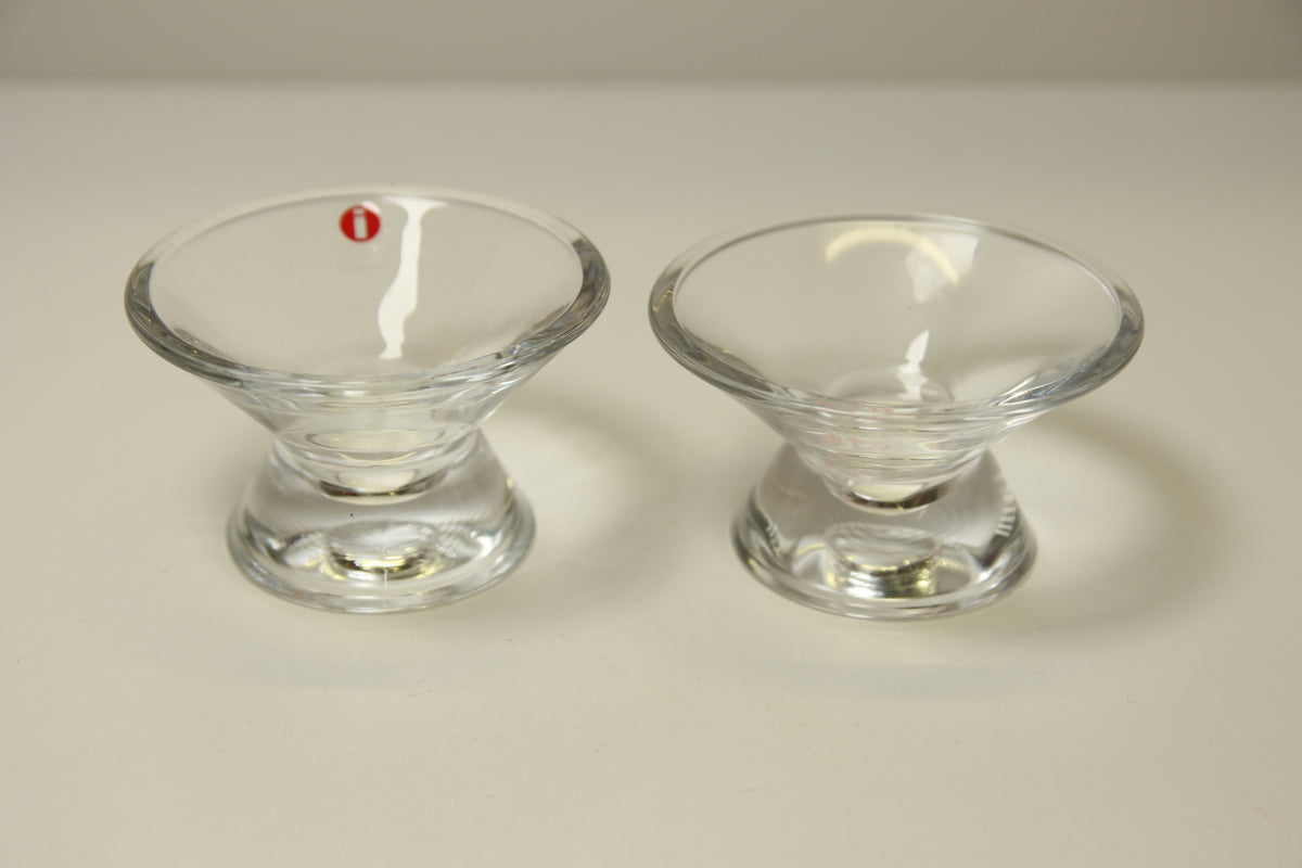 Iittala Kartio kirkkaat kynttilänjalat 2kpl