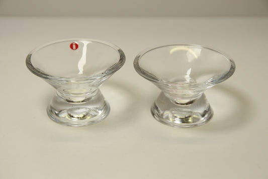 Iittala Kartio kirkkaat kynttilänjalat 2kpl