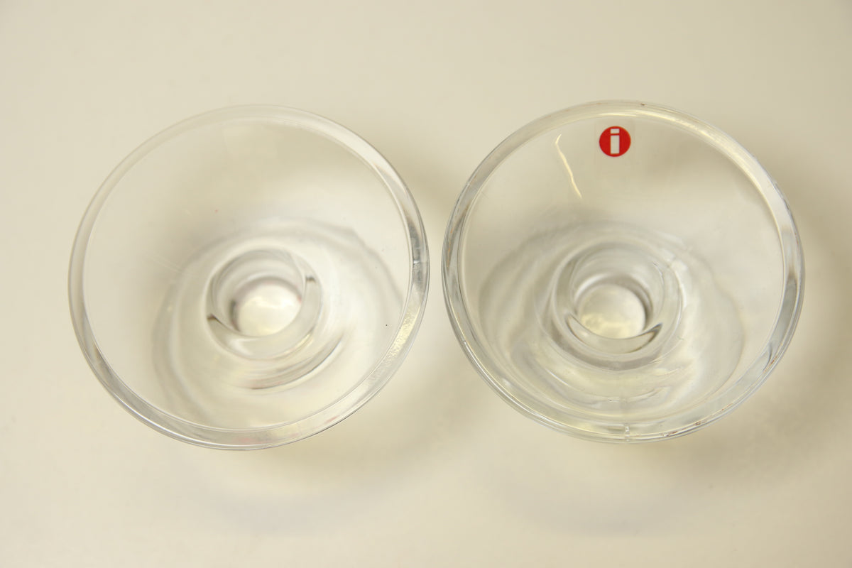 Iittala Kartio kirkkaat kynttilänjalat 2kpl