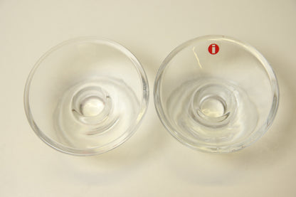 Iittala Kartio kirkkaat kynttilänjalat 2kpl