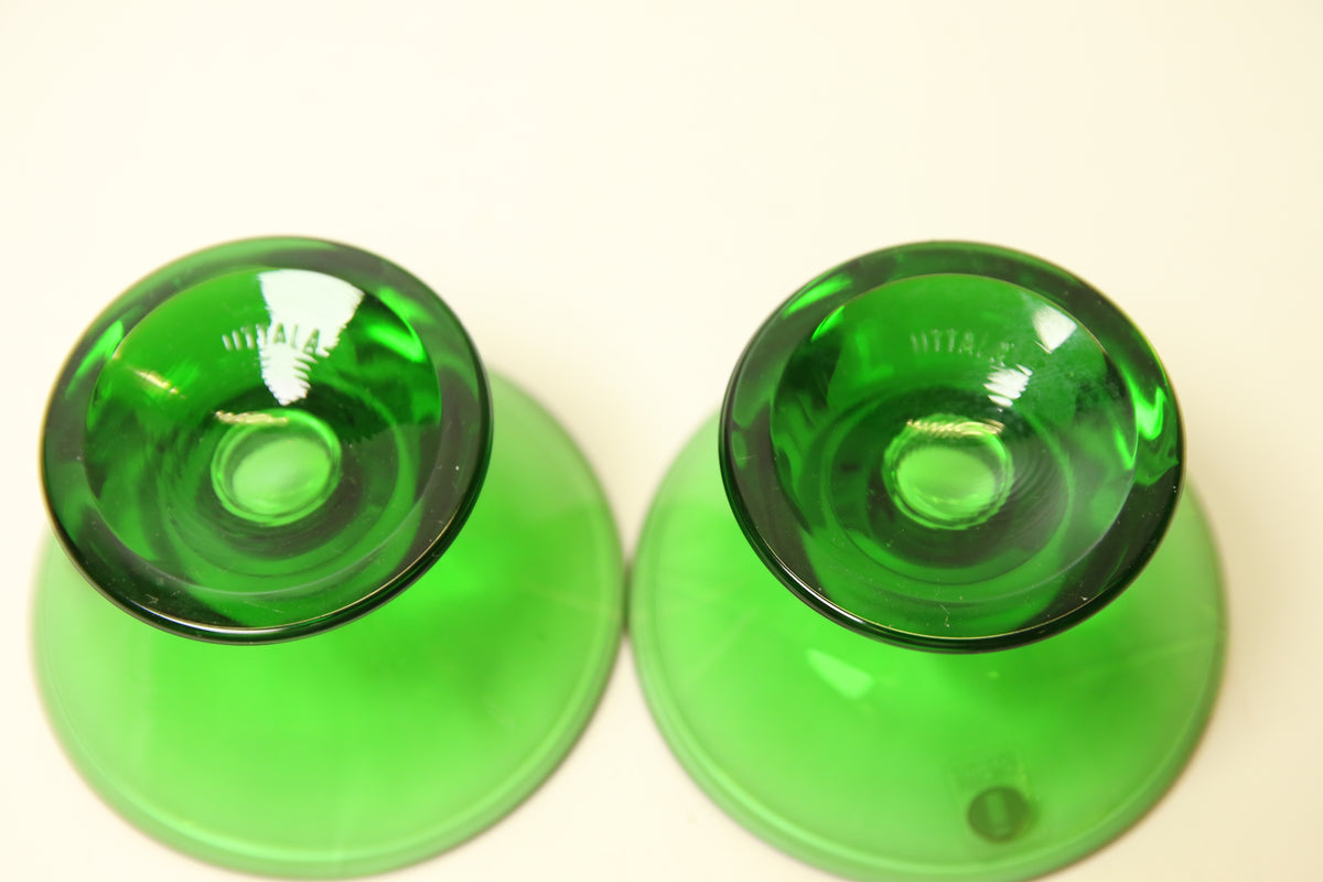 Iittala Kartio kynttilänjalat vihreä 2kpl