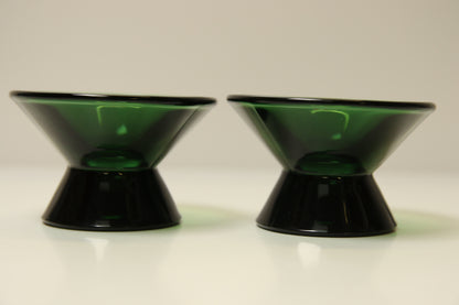 Iittala Kartio kynttilänjalat tummanvihreä 2kpl
