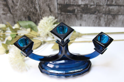 Riihimäen lasi Art Deco Kynttilänjalka