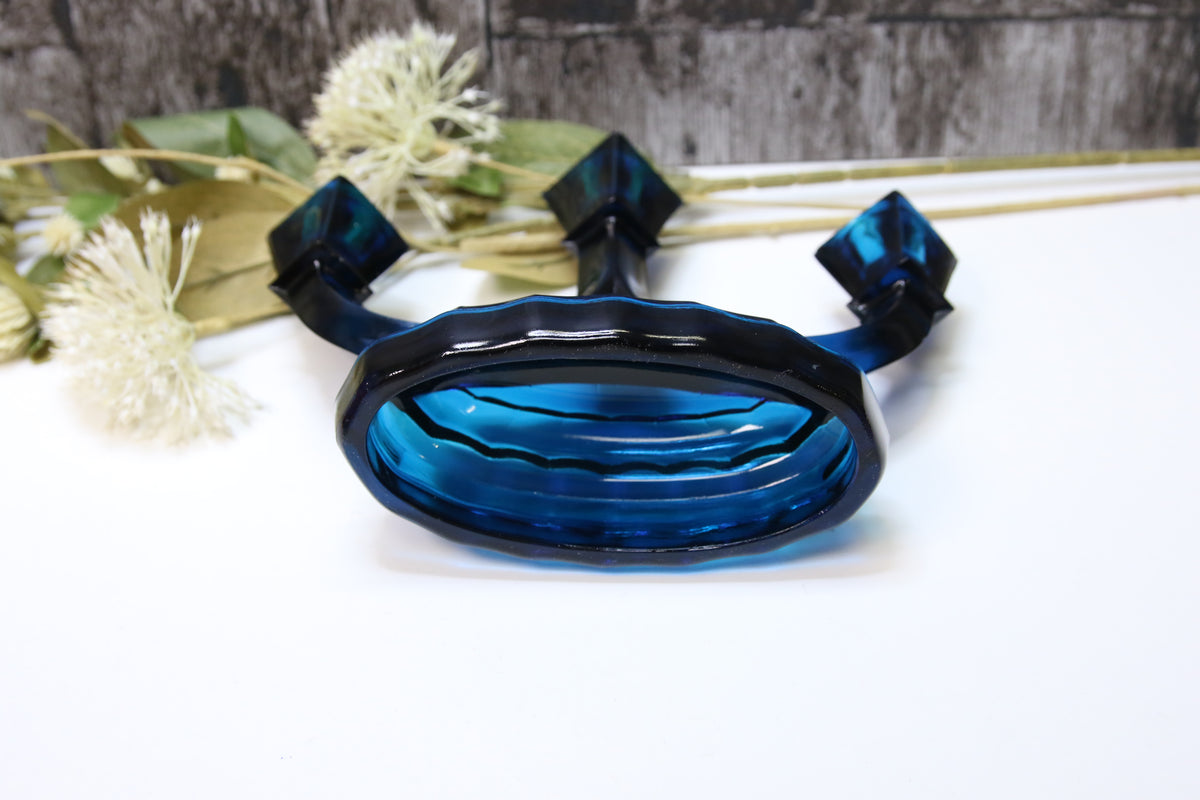 Riihimäen lasi Art Deco Kynttilänjalka