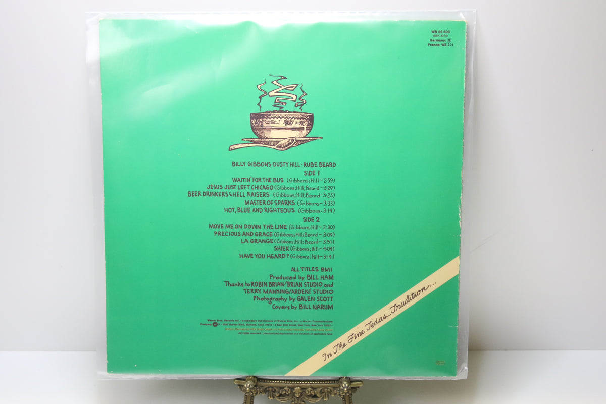 ZZ TOP Tres Hombres Lp-levy