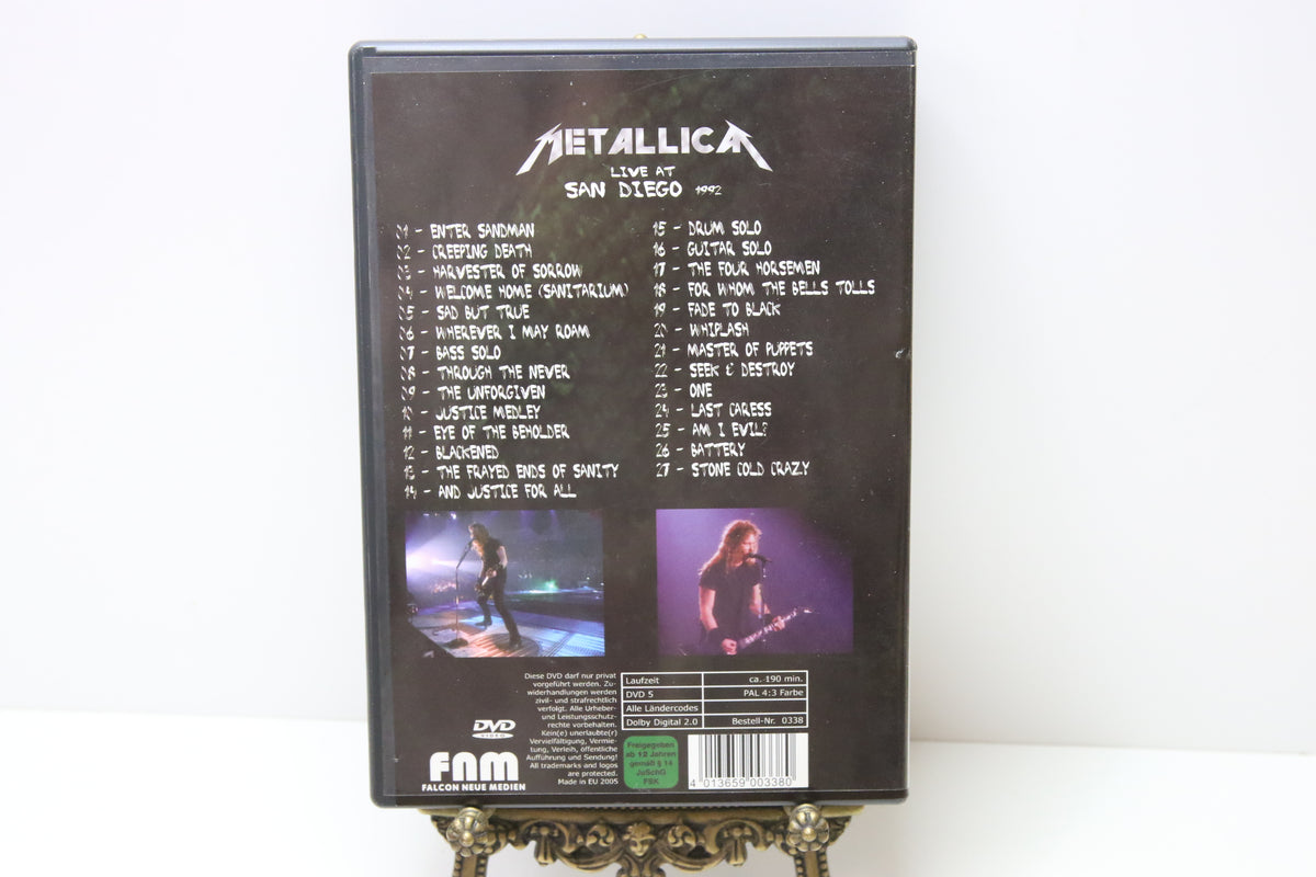 Metallica Live at San Diego 1992 DVD