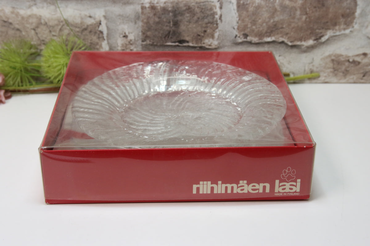 Riihimäen lasi Tupru lasilautaset 2kpl 250mm Nanny Still