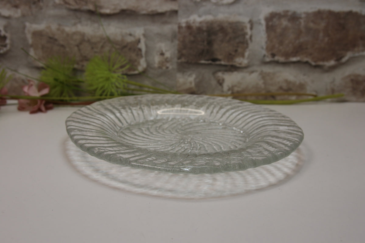Riihimäen lasi Tupru lasilautaset 2kpl 250mm Nanny Still