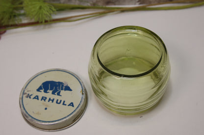 Karhula vihreä lasipurkki