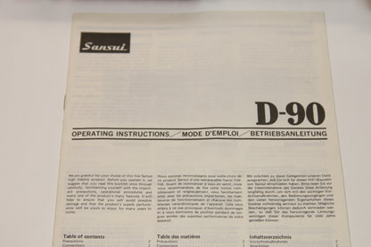 Sansui D 90 Kasettidekki viallinen