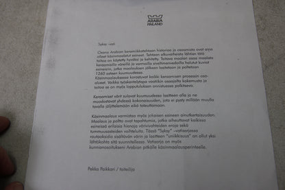 Arabia Taidevati Syksy Pekka Paikkari