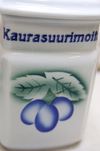 Arabia Luumu Kaurasuurimoita purkki Thure Öberg