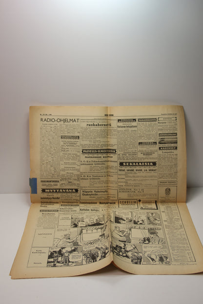 Uusi Suomi lehti vuodelta 1939