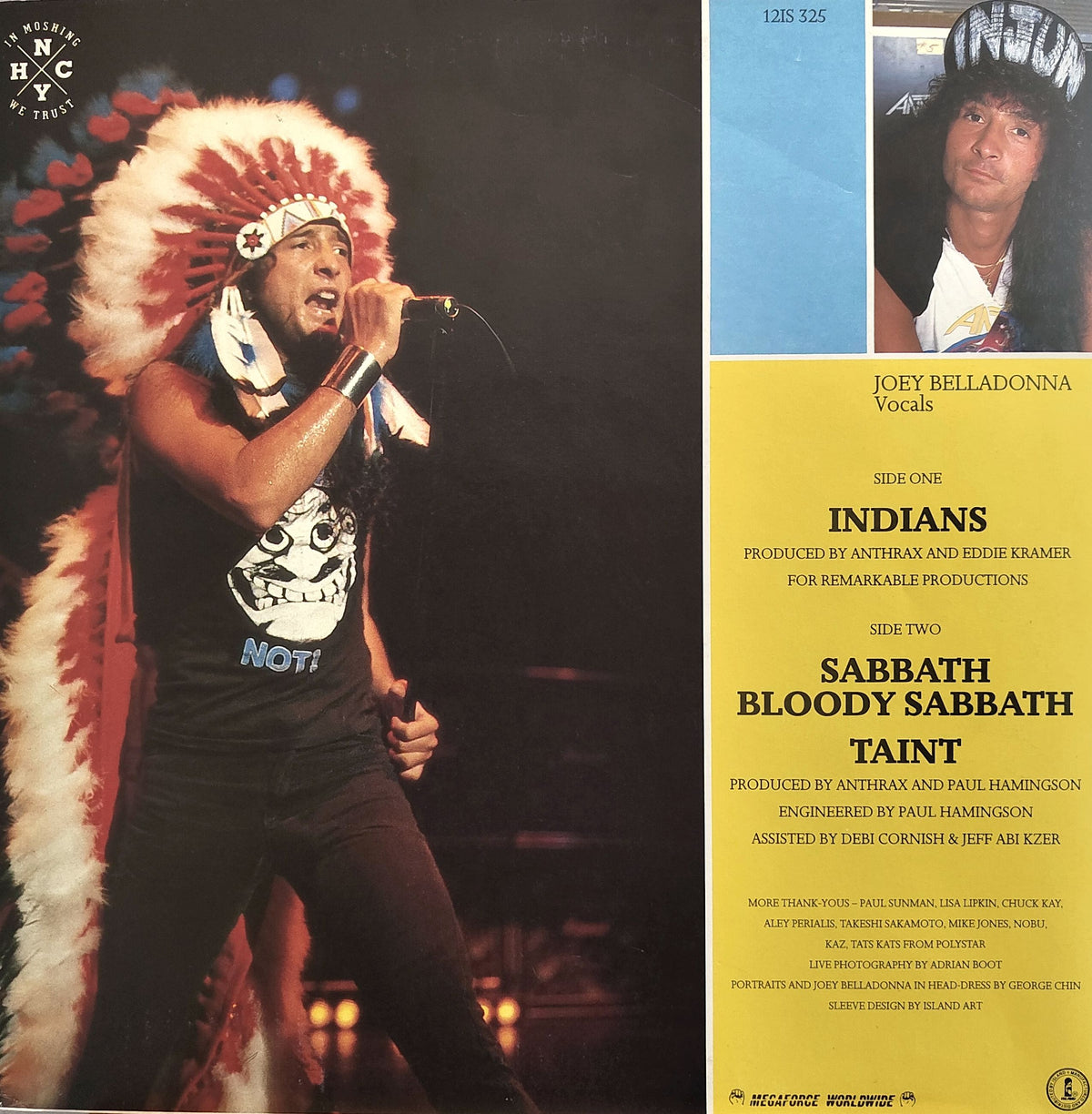 Anthrax Indians Maxi Lp-levy