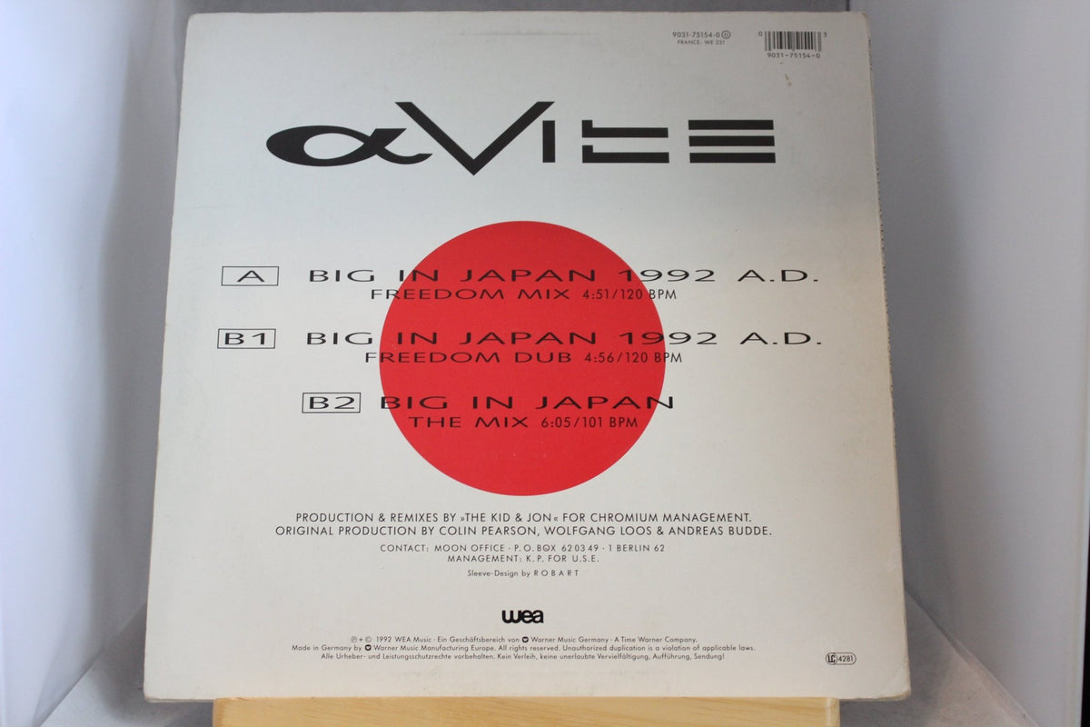 Alphaville Big in Japan Maxi single 12 - Asadon AarteetLp - levyt