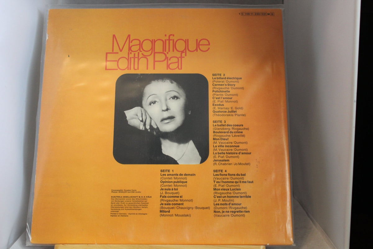 Edith Piaf Magrifigue Tupla lp - levy - Asadon AarteetLp - levyt