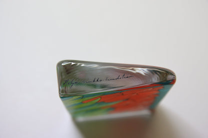Iittala Lasikortti punaiset tulppaanit H L - S - Asadon AarteetKoristeet