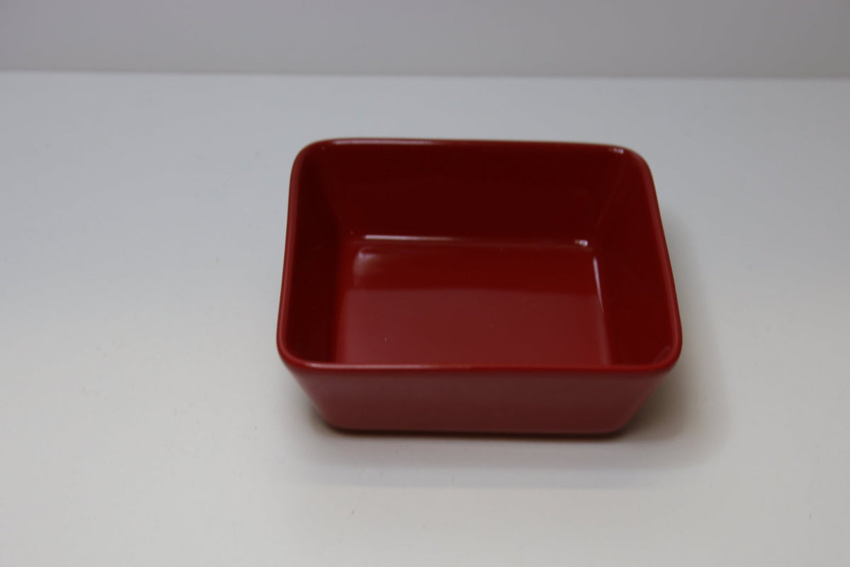 Iittala Punainen neliövati Kaj Franck - Asadon AarteetKulhot