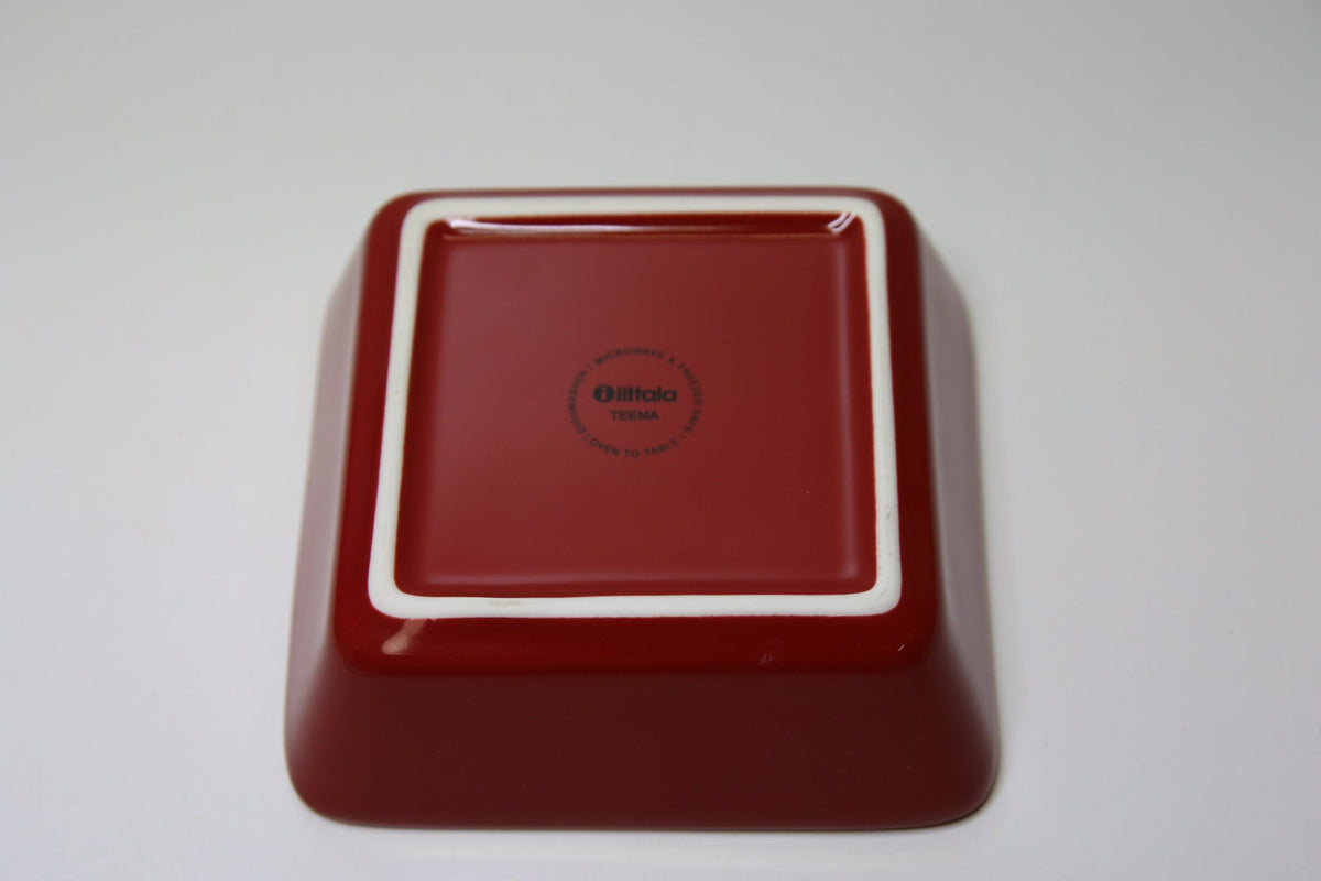 Iittala Punainen neliövati Kaj Franck - Asadon AarteetKulhot