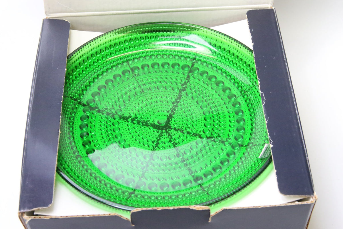 Iittala/Arabia Kastehelmi lautanen vihreä Oiva Toikka - Asadon AarteetLautaset
