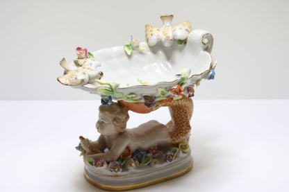 Meissen lintujen juoma - allas figuuri - Asadon Aarteet