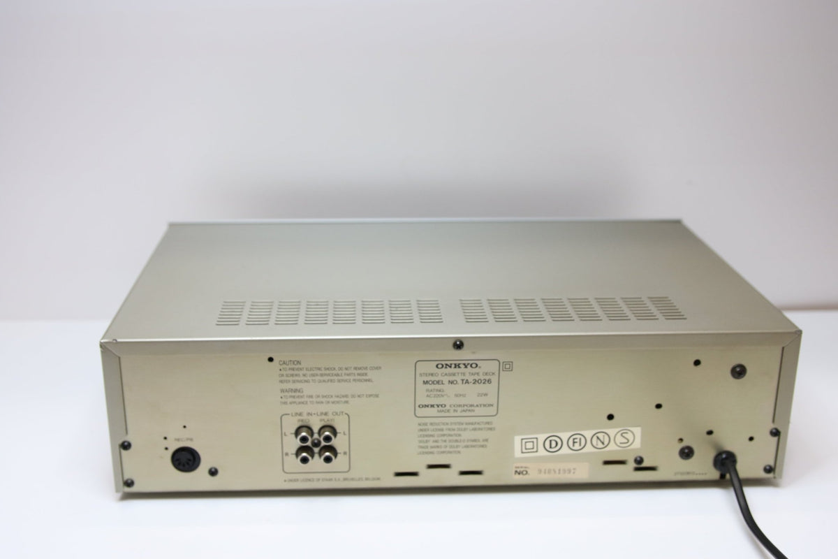 Onkyo TA - 2026 Kasettidekki - Asadon AarteetDekit